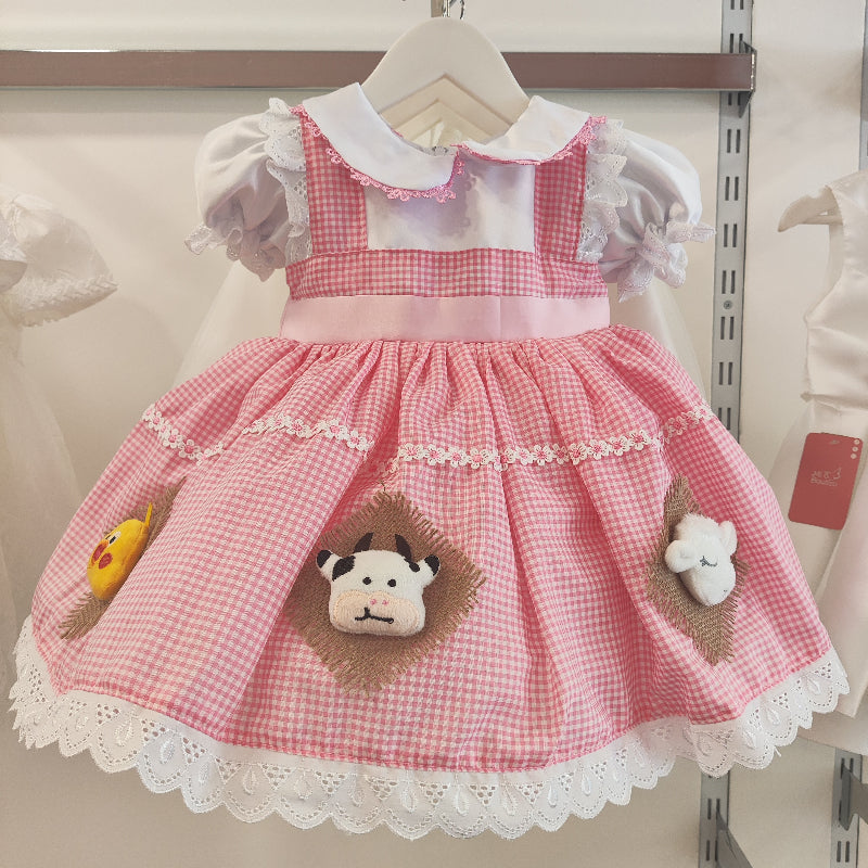 Vestido Granjita Rosa